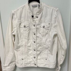 Chico's White Jean Jacket